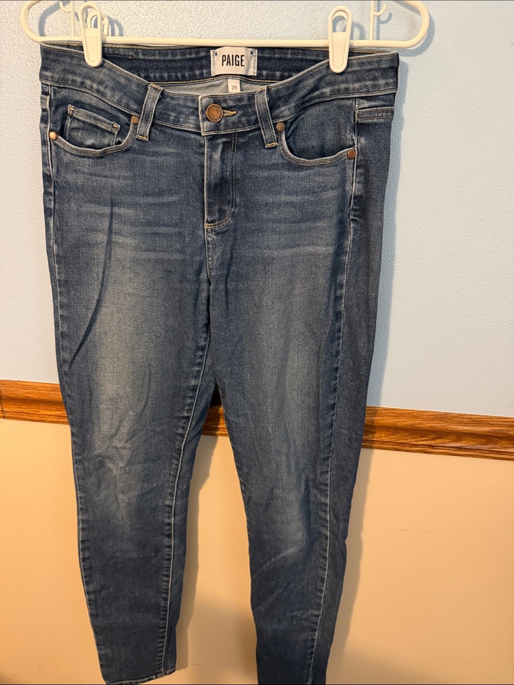 PAIGE Women’s Verdugo Skinny Jeans Blue Size 29